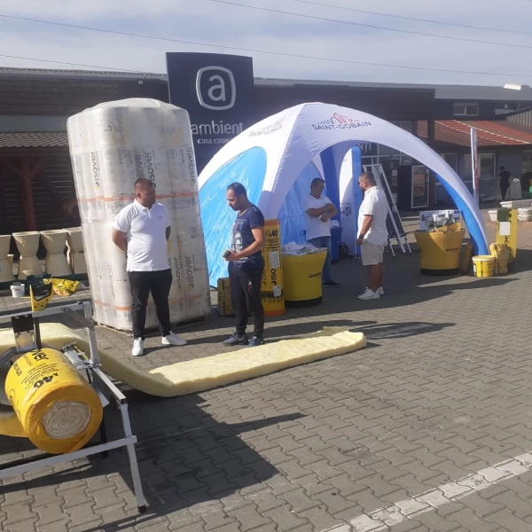 Caravana Isover a prezentat soluții inovatoare pentru construcții durabile la magazinele Ambient Alba Iulia si Rm. Valcea