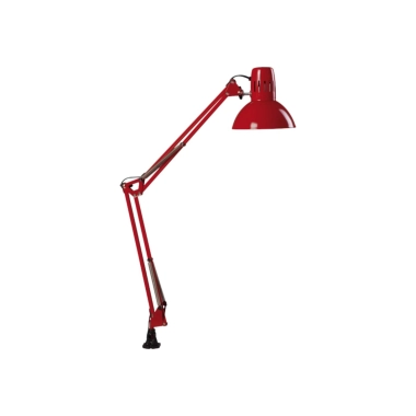 Lampa birou Klausen ARMSTRONG 1XE27 15W KL 2043, interior, culoare rosu, abajur rosu