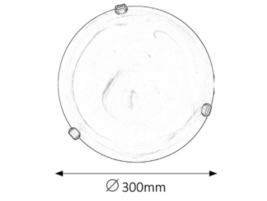 Plafoniera Alabastro 1xE27 cu diametru de  30cm 3203