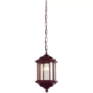 Pendul Klausen NUVOLA 7  1XE27 15W KL5474, exterior, culoare brun, abajur brun, transparent