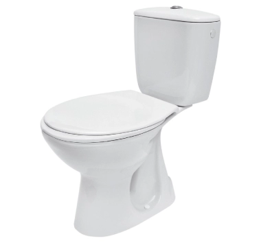 Set WC Cersanit President evacuare verticala, rezervor 3/6l, capac antibacterian duroplast, K08-039