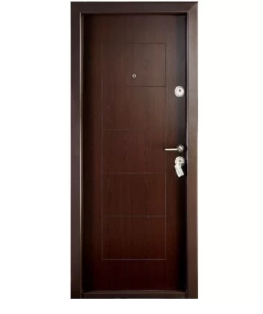 Usa de intrare metalica pentru interior 88x200cm wenge, deschidere stanga, DP9100