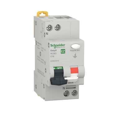 Intrerupator automat Rcbo 1P+N 4500 Easy9 AC 30MA C16A