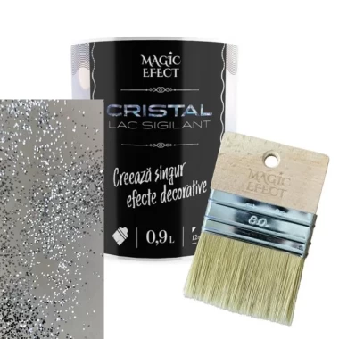 Lac stralucire Magic Efect Cristal gliter argintiu mic