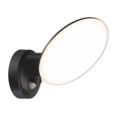 Aplica LED Klausen OSSETT 1/Senzor Negru 12W, 960 LM, 4000 K, culoare Negru, abajur alb