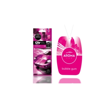 Aroma car odorizant cartonat City - Bubble Gum