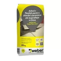 Adeziv flexibil placari ceramice, interior/exterior, Weberset Superflex Max2, 25 kg