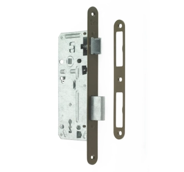 Broasca ingropata pentru usi de interior stanga sau dreapta, backset 43 mm, interax 90 mm, 2 chei, standard DIN, finisaj galben,Y2 SG B