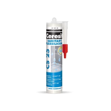 Silicon sanitar Ceresit CS25 gri deschis 280ml