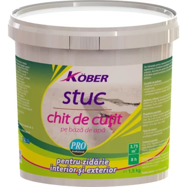 Chit pentru zidarie interior/exterior Stuc 1.5kg Kober