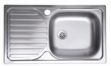 Chiuveta inox pentru blat anticalcar dreapta 43.5x76cm, 1654