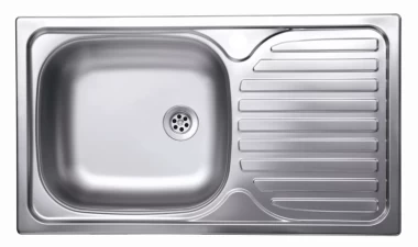 Chiuveta inox pentru blat anticalcar stanga 43.5x76cm, 1654