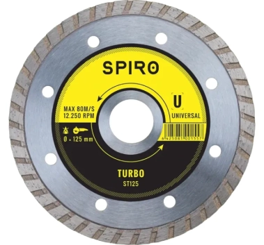 Disc diamantat turbo 125 x 22.2 Spiro