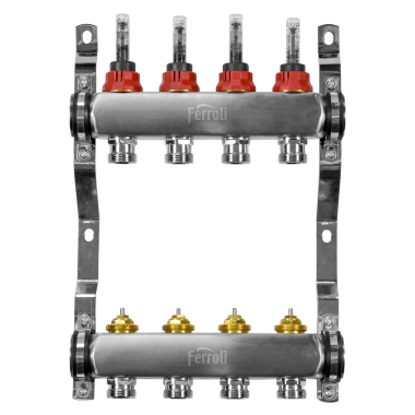 Distribuitor din otel inox basic 10 cai Ferroli