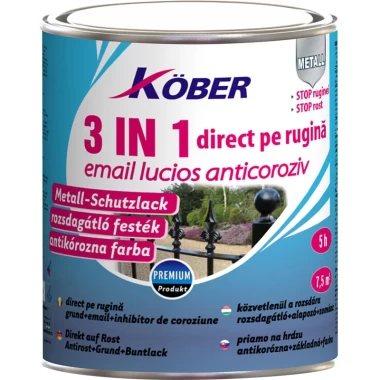 Email anticoroziv 3 in 1 arg 0.75l Kober