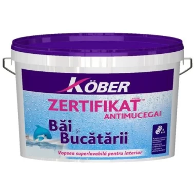 Vopsea lavabila Zertifikat baie/ bucatarie 4l Kober