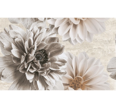 *Medalion Havana Flowers Grey 25x40cm Kai Ceramics 5684, Kai Ceramics