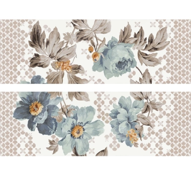 Medalion Faenza Flowers Blue 51x75.5 4779, Kai Ceramics