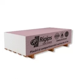 Placa gips carton Rigips interior antifoc RF 12.5x1200x2000mm, 2.4 mp/placa