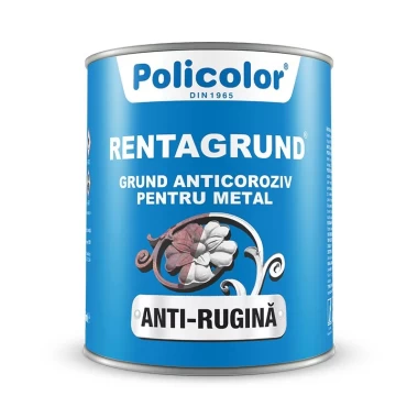 Grund Rentagrund anticoroziv pentru metal gri 0.75l Policolor