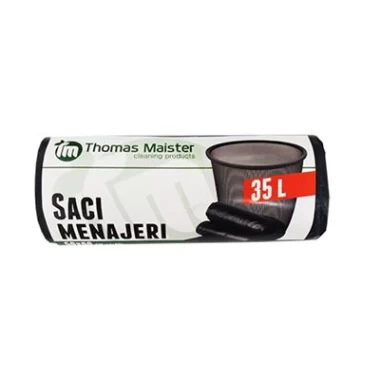 Saci menajeri 35l negri 15 buc/set