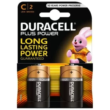 Set 2 baterii alcalineline Duracell R14