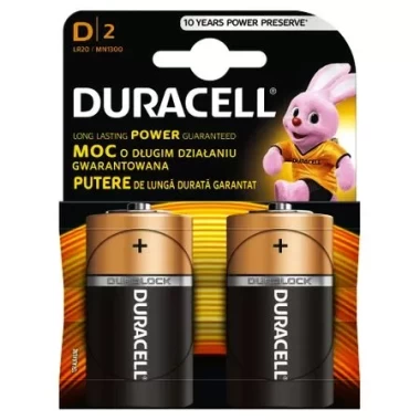 Set 2 baterii alcalineline Duracell R20