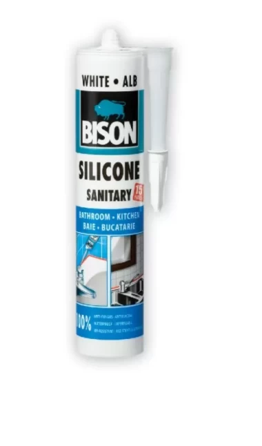 Silicon sanitar alb Bison 280ml, 423005