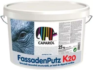 Tencuiala siliconica Fassadenputz K20 alba 25kg Caparol