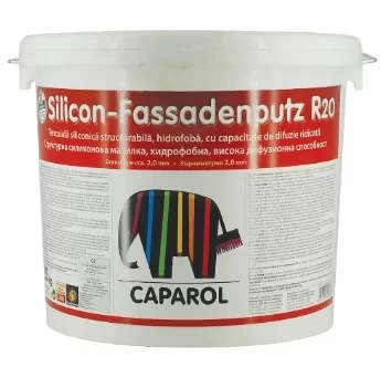 Tencuiala siliconica Fassadenputz R20 alba 25kg Caparol