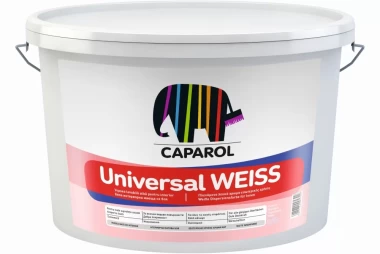 Vopsea lavabila alba pentru interior Caparol Universal Weiss 2,5l