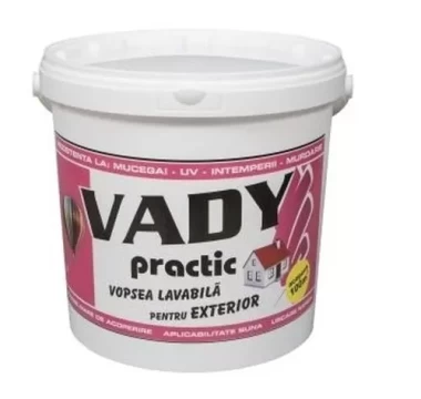 Vopsea lavabila exterior Practic Vady Practic 15l